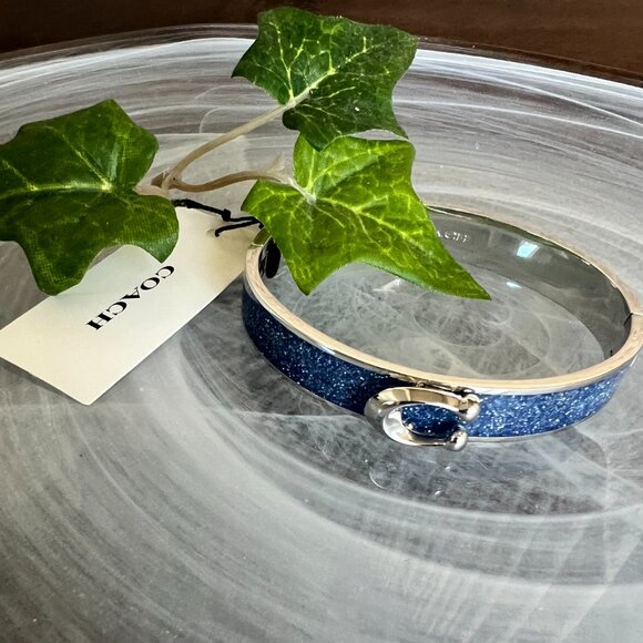 NOT AVAILABLE NWT Coach designer silver bangle bracelet - Picture 2 of 5